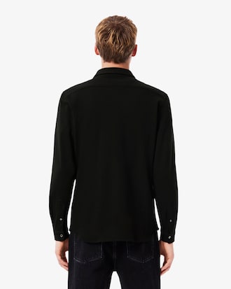 Slim Fit-Hemd aus Baumwollpiqu&eacute;