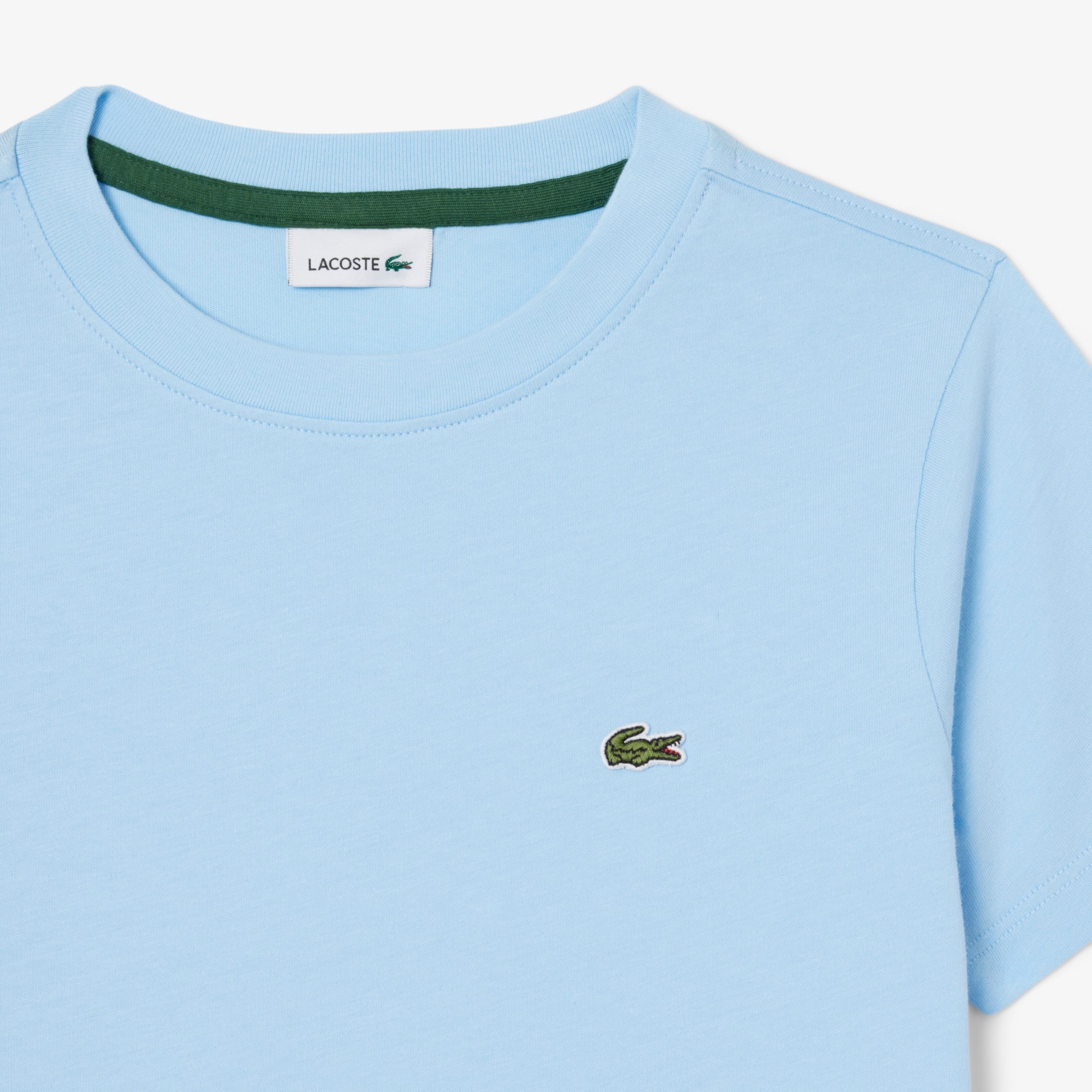 Thumbnail - Lacoste Unisex T-Shirt aus Baumwolle - Pastellblau Size 10 - 12A