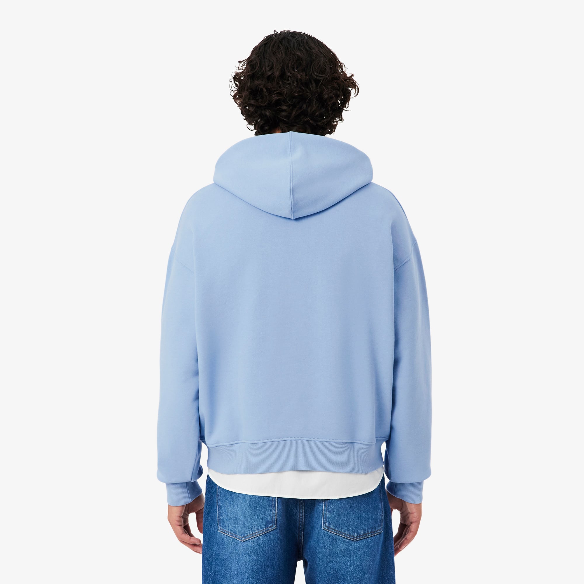 Thumbnail - Lacoste Hoodie mit Tennis-Print - Hellblau Size L