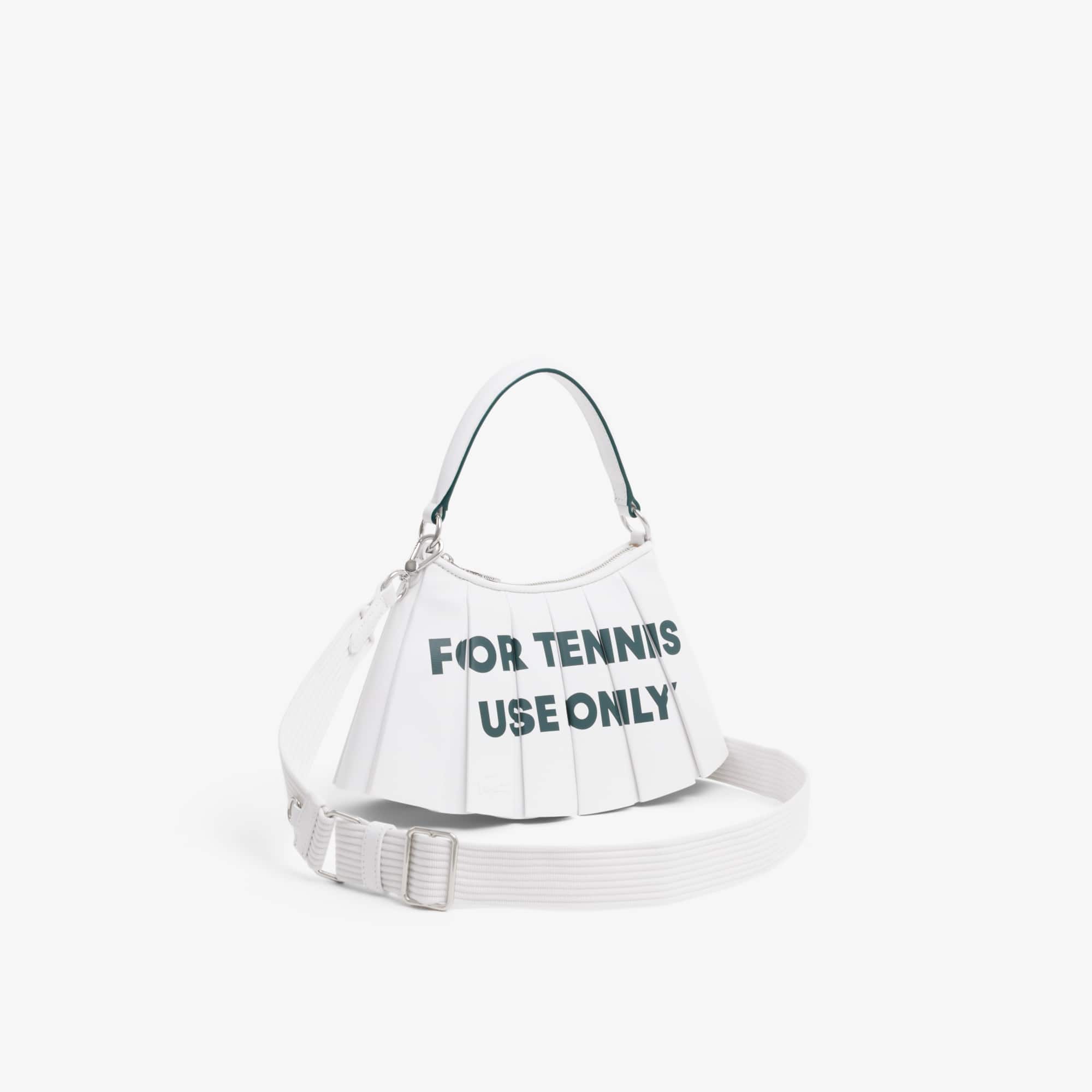 Thumbnail - Lacoste Kleine Tasche Lenglen Runway aus bedrucktem Leder - WHITE PR Size One Size