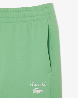 Trainingshose aus Fleece mit Logo