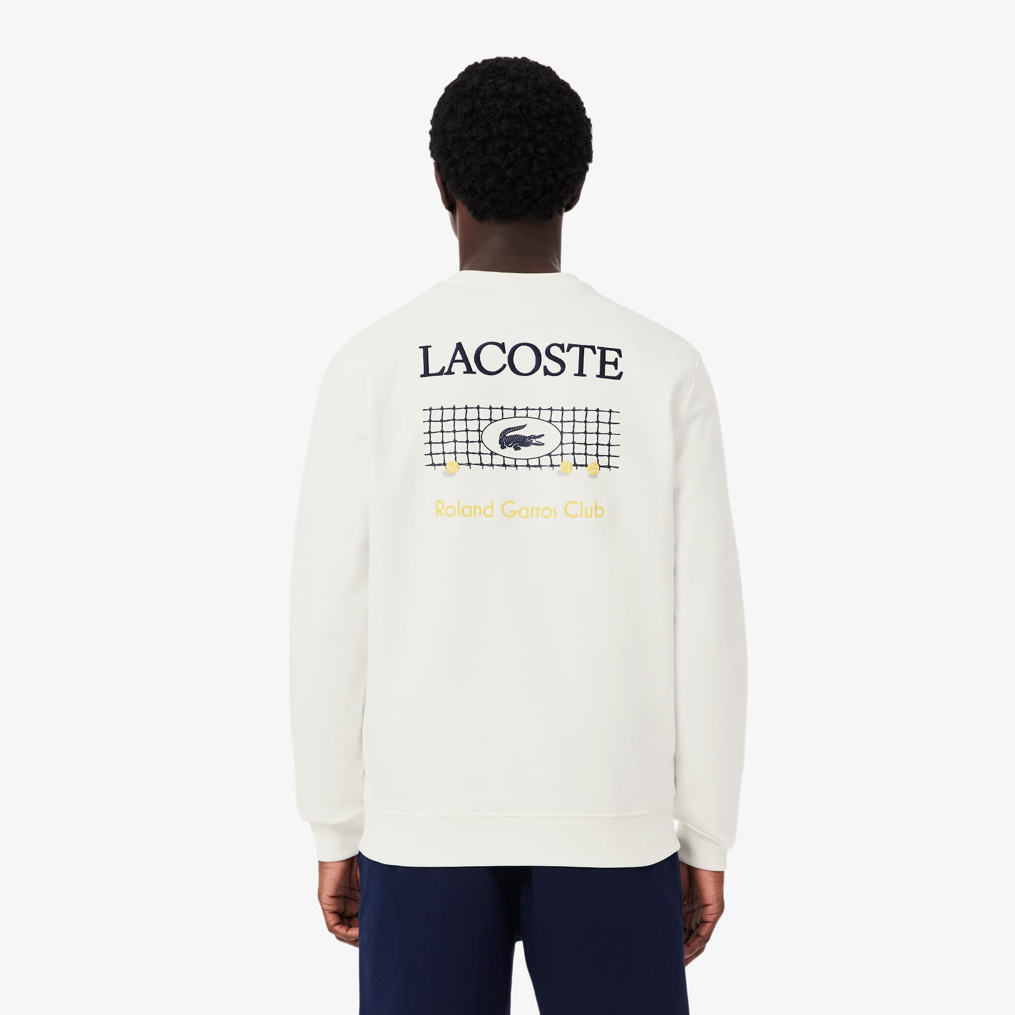 Thumbnail - Lacoste Sweatshirt Roland-Garros Edition aus Fleece - Weiß Size 6 - XL