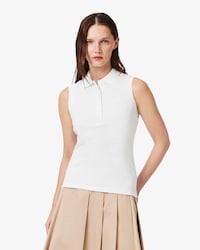 &Auml;rmelloses, dehnbares Slim Fit-Polohemd L.12.D