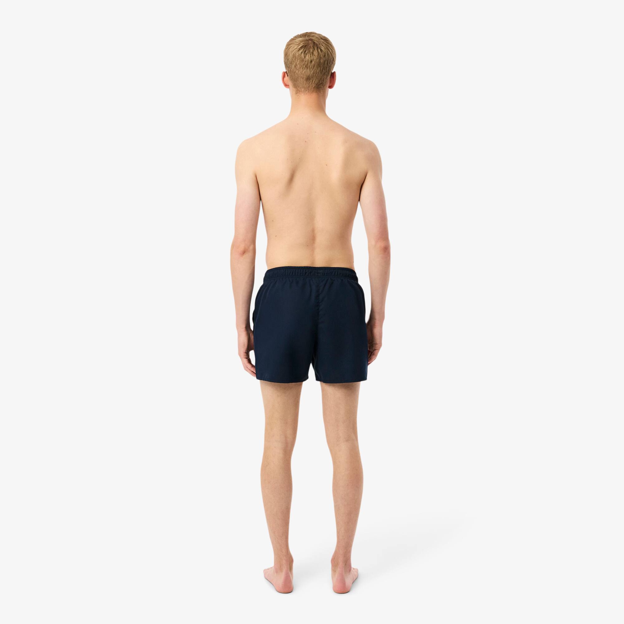 Thumbnail - Lacoste Schnell trocknende Badehose - Navy Blau / Grün Size XXL