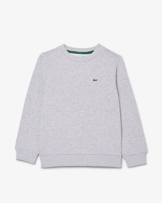 Sweatshirt aus Fleece mit Rundhalsausschnitt