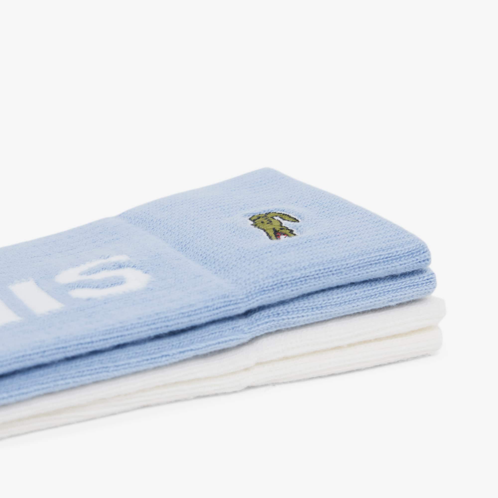 Thumbnail - Lacoste 2er-Pack Rippstricksocken - Bleu Clair / Blanc / Bleu Clair Size 35/38