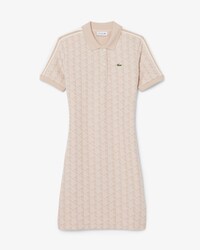 Slim Fit-Polokleid mit Monogramm aus Jacquard
