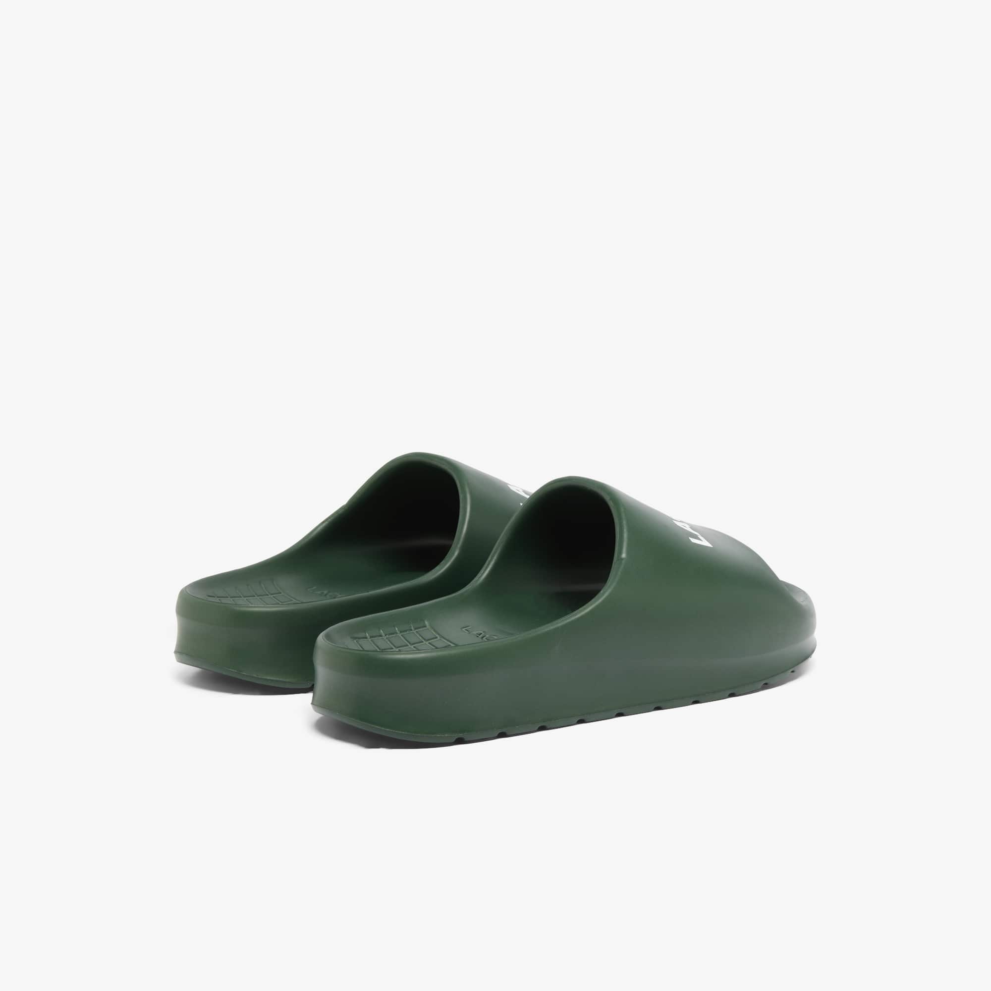 Thumbnail - Lacoste Herren-Schlappen Serve Slide 2.0 - DK GRN/WHT Size 42
