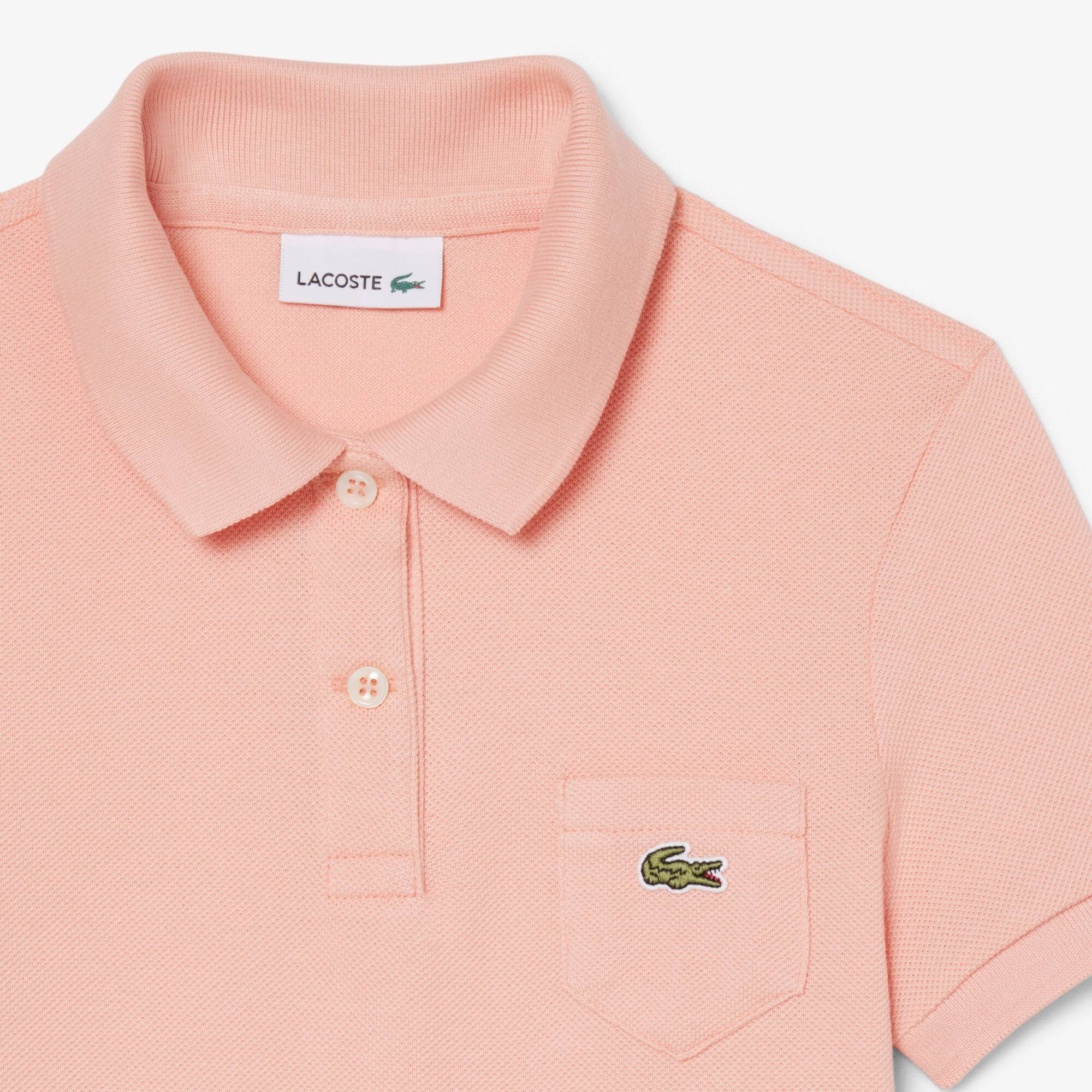 Thumbnail - Lacoste Polokleid aus Piqué - Rose Size 8 - 8A