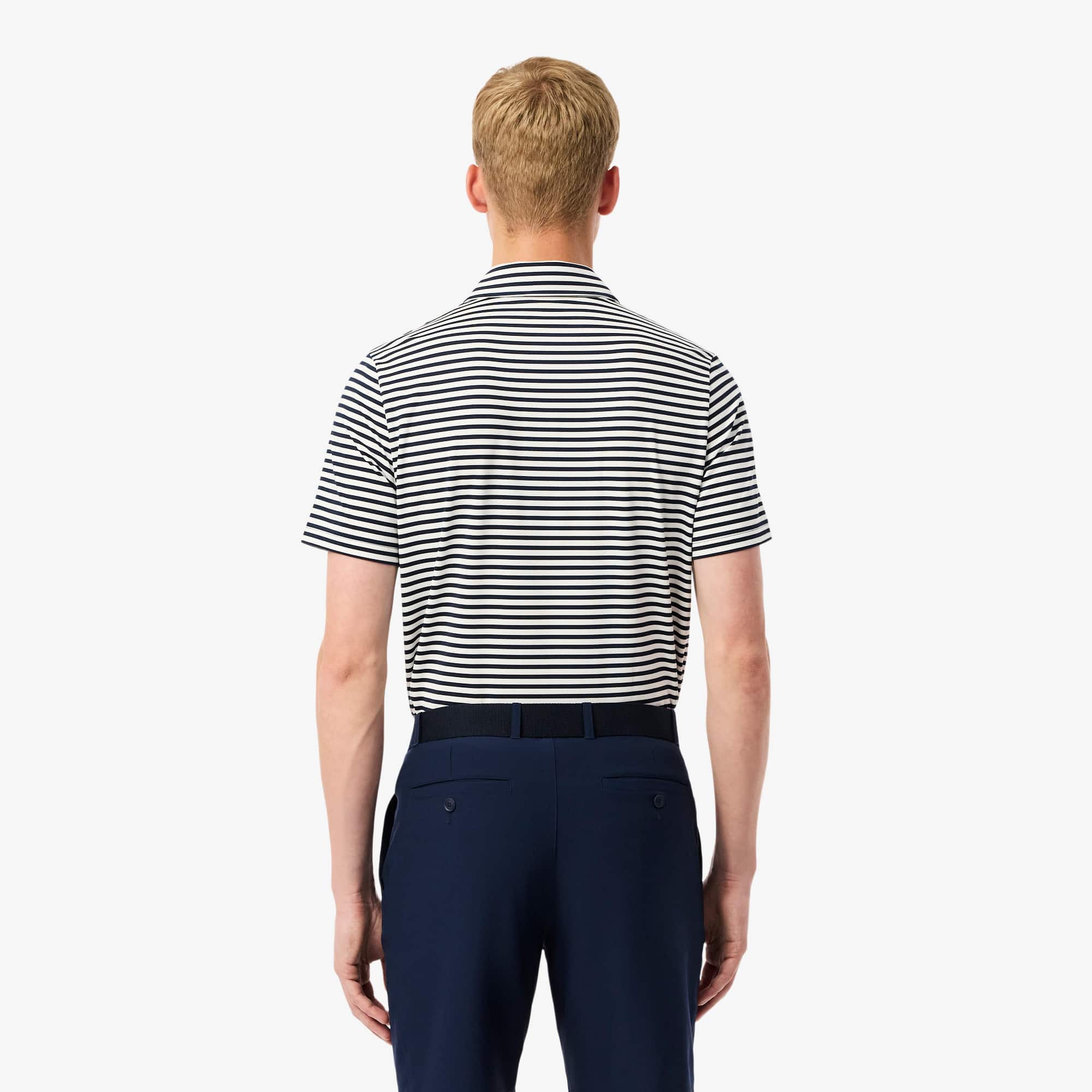 Thumbnail - Lacoste Golf-Polohemd mit UV-Schutz, Regular Fit - Navy Blau / Weiß Size S