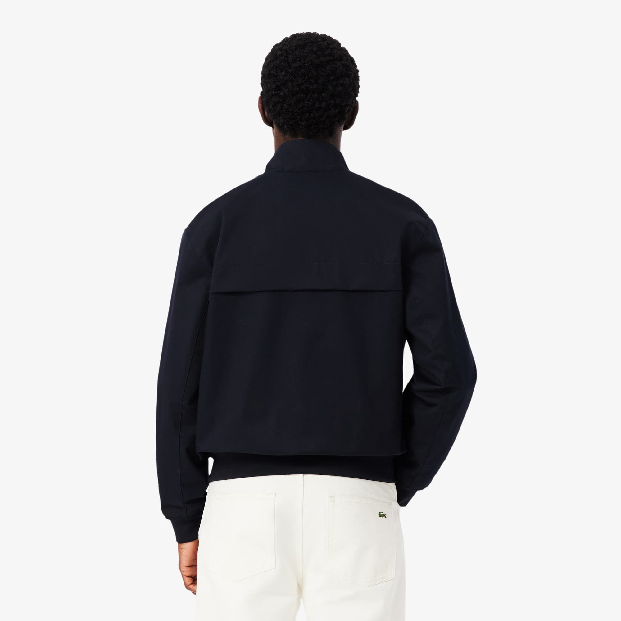 Thumbnail - Lacoste Wasserabweisende Harrington-Jacke aus Twill - Navy Blau Size 54 - L