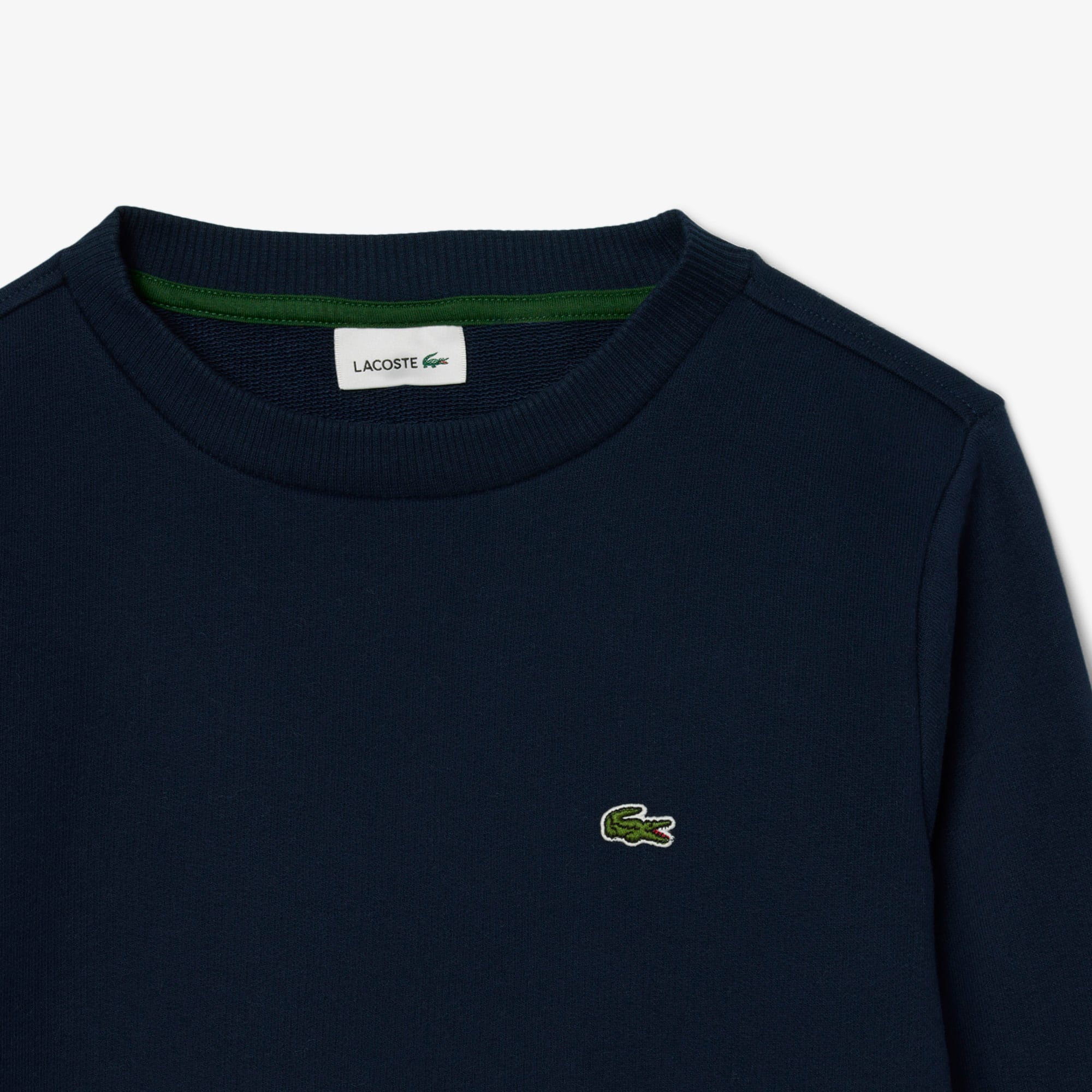 Thumbnail - Lacoste Unisex-Sweatshirt aus Fleece mit Rundhalsausschnitt - Navy Blau Size 8 - 8A