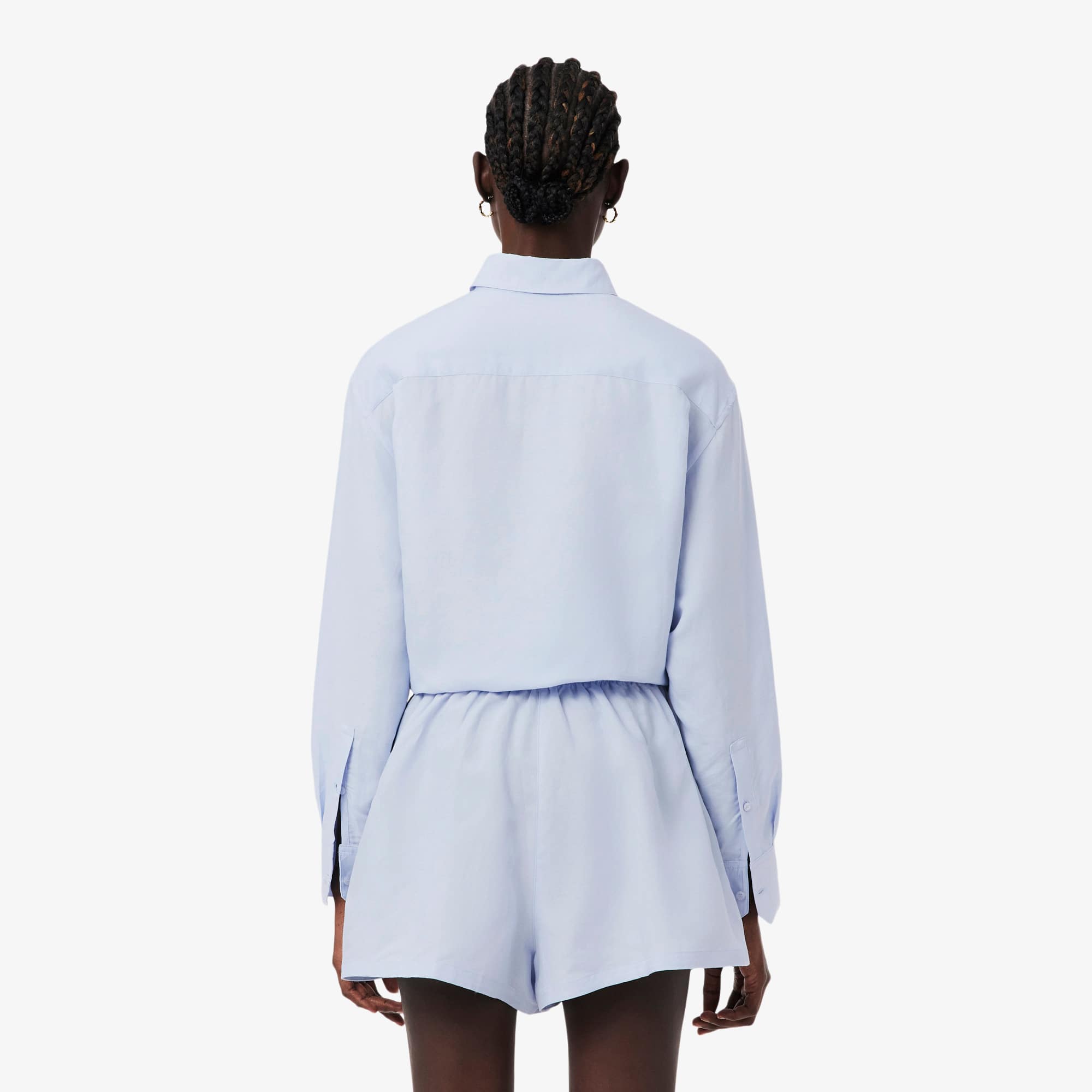 Thumbnail - Lacoste Oversized-Hemd aus Leinenmischung - Hellblau Size 32