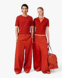 Loose Fit-Hose Runway aus Taft