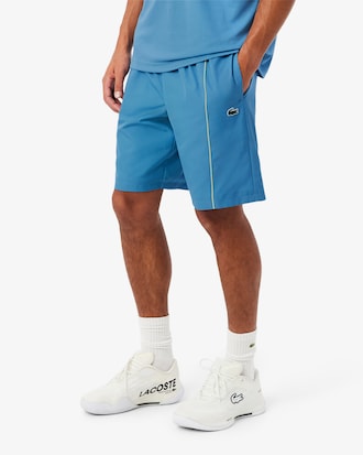 Sportshorts aus Diamant-Taft mit Einfassung