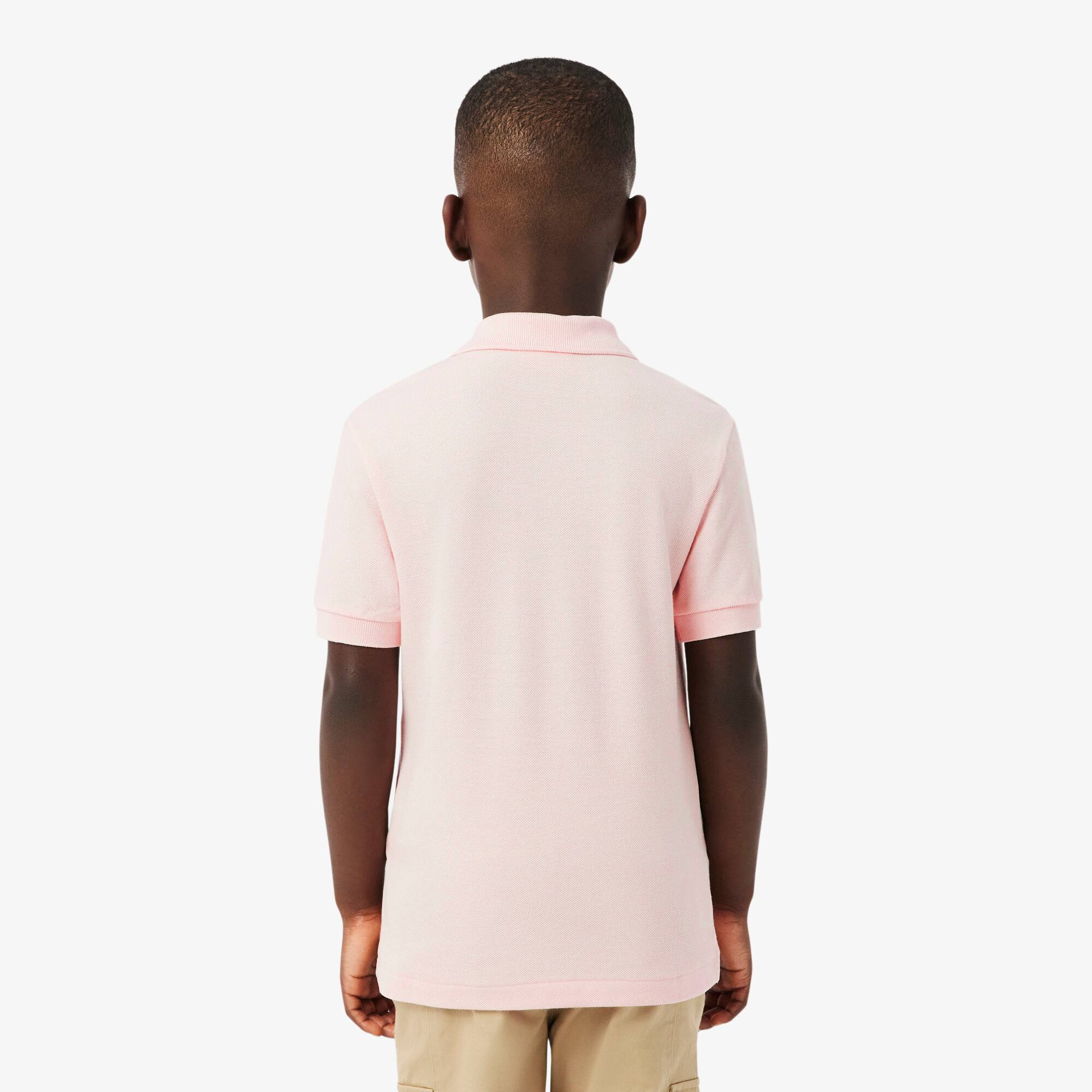 Thumbnail - Lacoste Polohemd aus Petit Piqué - Hellrosa Size 10 - 12A