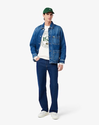 Loose Fit-Sweatshirt aus Fleece mit Print