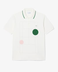 Classic Fit-Polohemd aus Petit Piqu&eacute; mit Grafik-Print