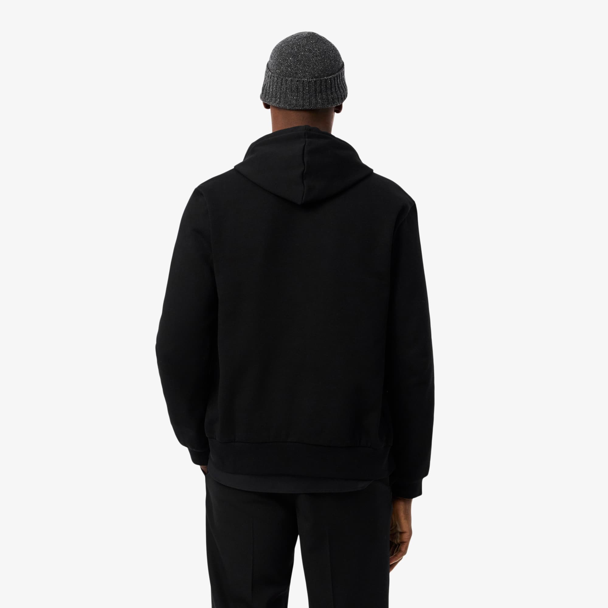 Thumbnail - Lacoste Hoodie aus Fleece mit Reißverschluss - Schwarz Size S
