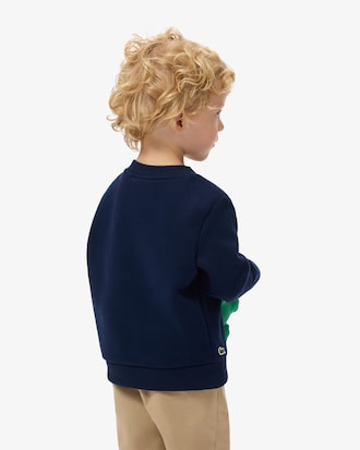 Sweatshirt aus Fleece mit Print