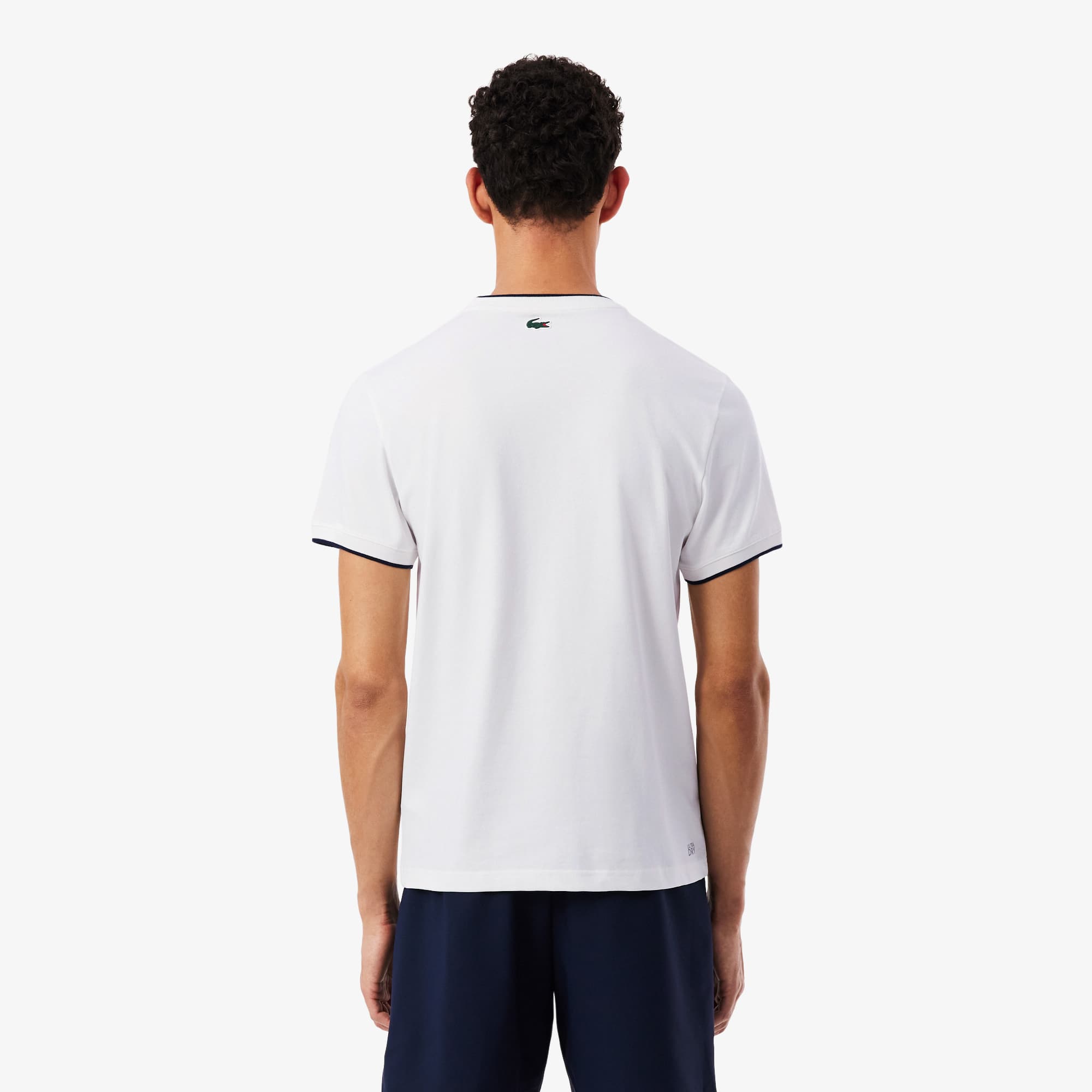 Thumbnail - Lacoste T-Shirt mit traditiOnellem Badge und Ultra-Dry-Technologie - Weiß Size S