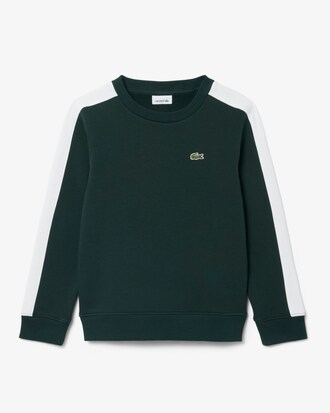 Fleece-Sweatshirt mit Colorblock-Design