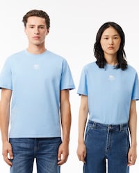 T-Shirt aus Baumwolle mit Signatur-Print