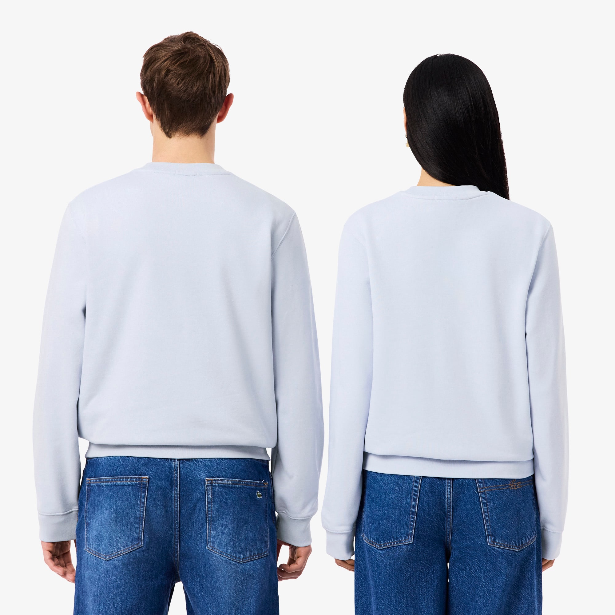 Thumbnail - Lacoste Tiefgeprägtes Sweatshirt aus Fleece - Hellblau Size M