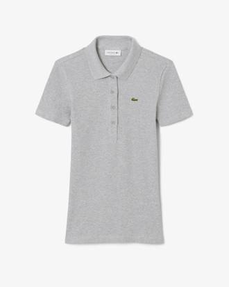 Slim Fit-Polohemd L.12.D aus gerippter Baumwolle