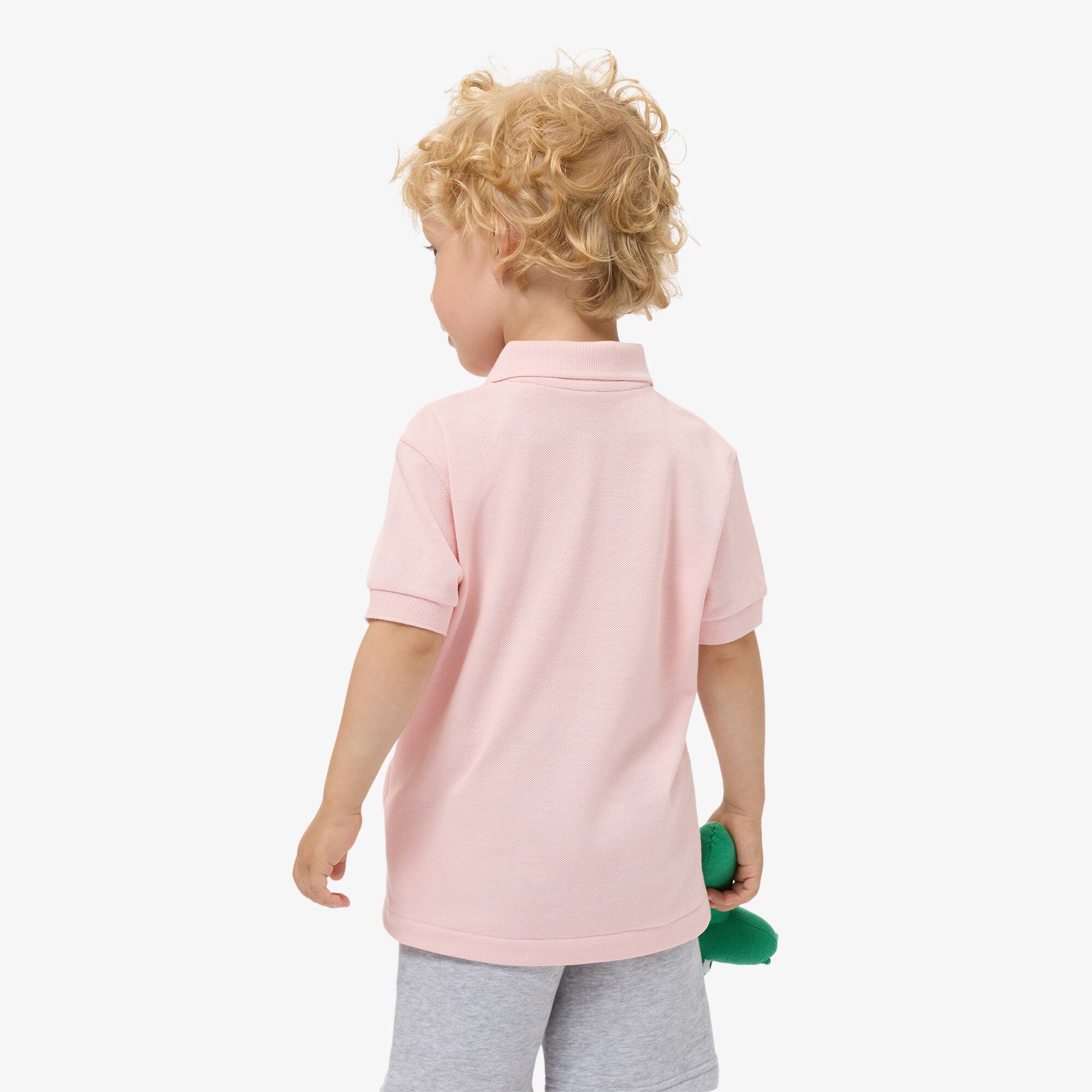 Thumbnail - Lacoste Polohemd aus Petit Piqué - Hellrosa Size 5 - 5A