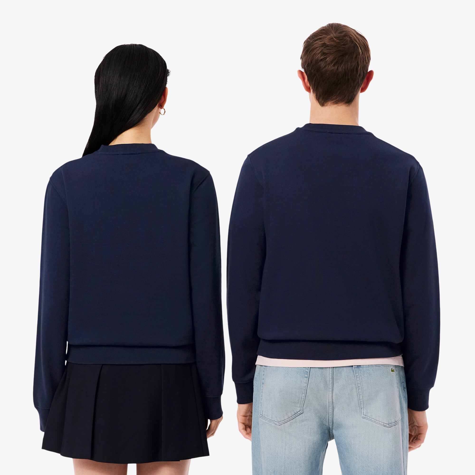 Thumbnail - Lacoste Tiefgeprägtes Sweatshirt aus Fleece - Navy Blau Size M