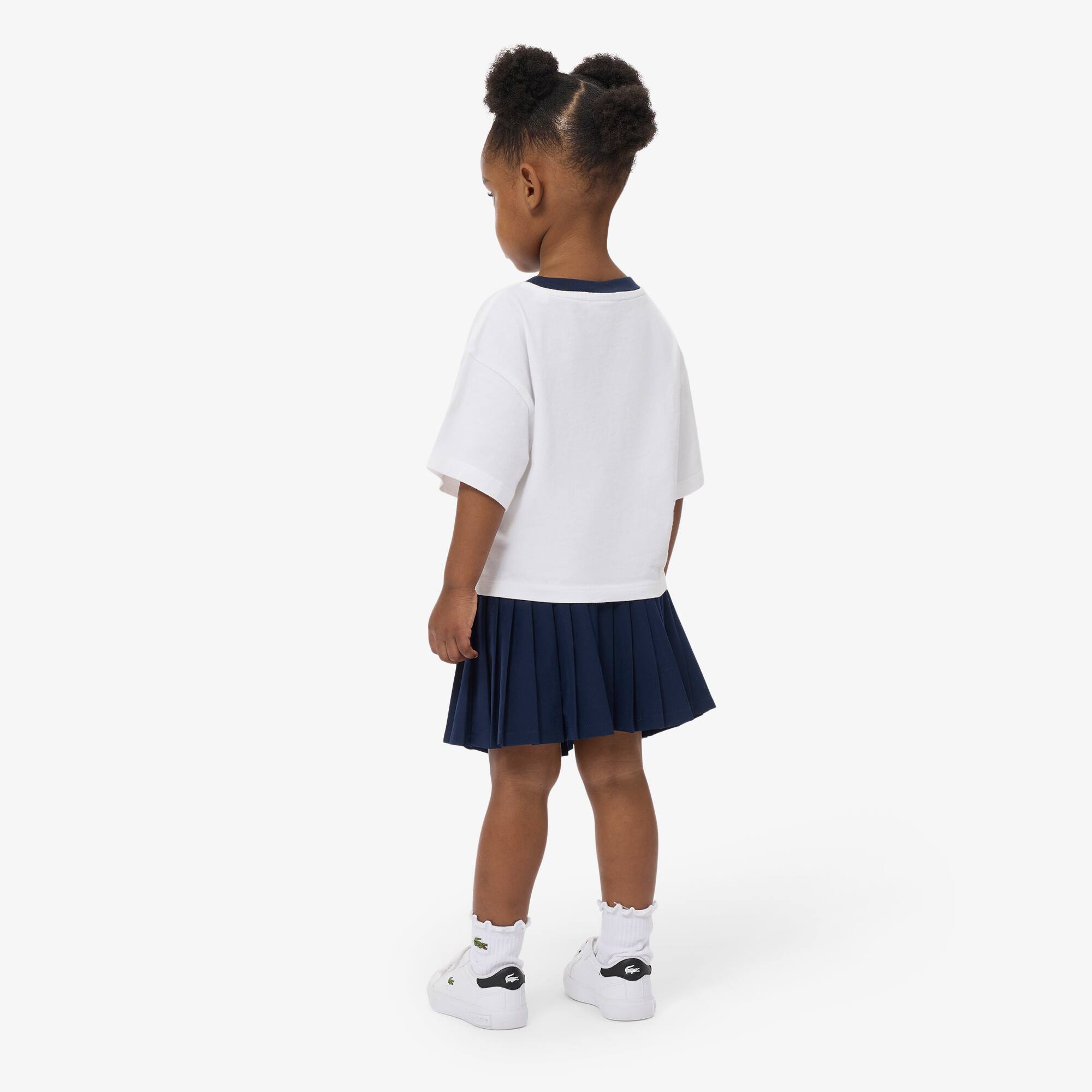 Thumbnail - Lacoste Faltenrock mit Futter - Navy Blau Size 2 - 2A