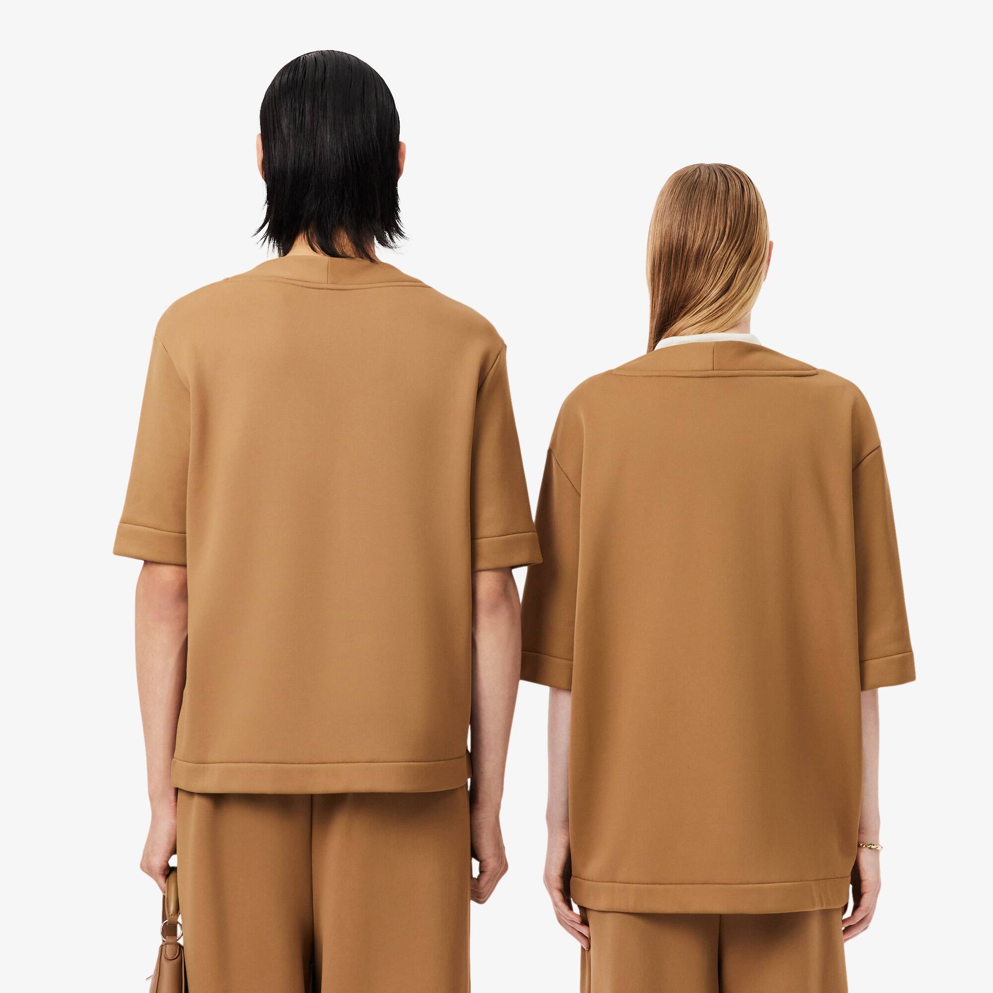 Thumbnail - Lacoste T-Shirt Runway aus grafischer Seide - Braun Size L