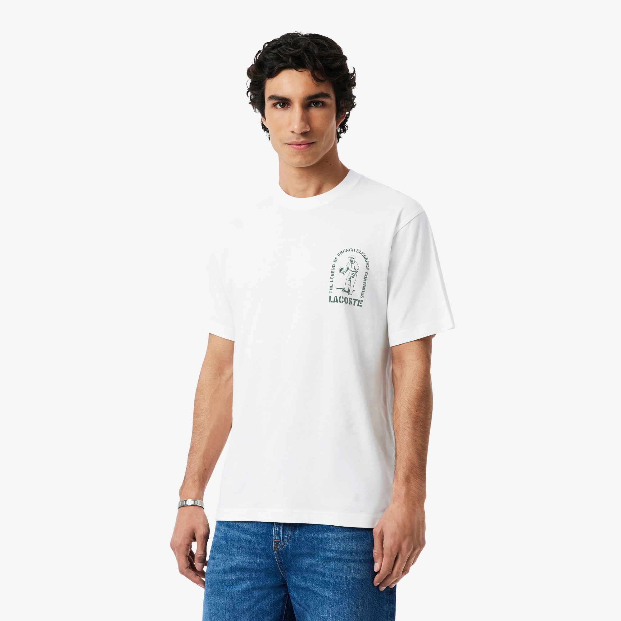 T-Shirt aus schwerer Baumwolle mit Print - T-Shirts für Herren