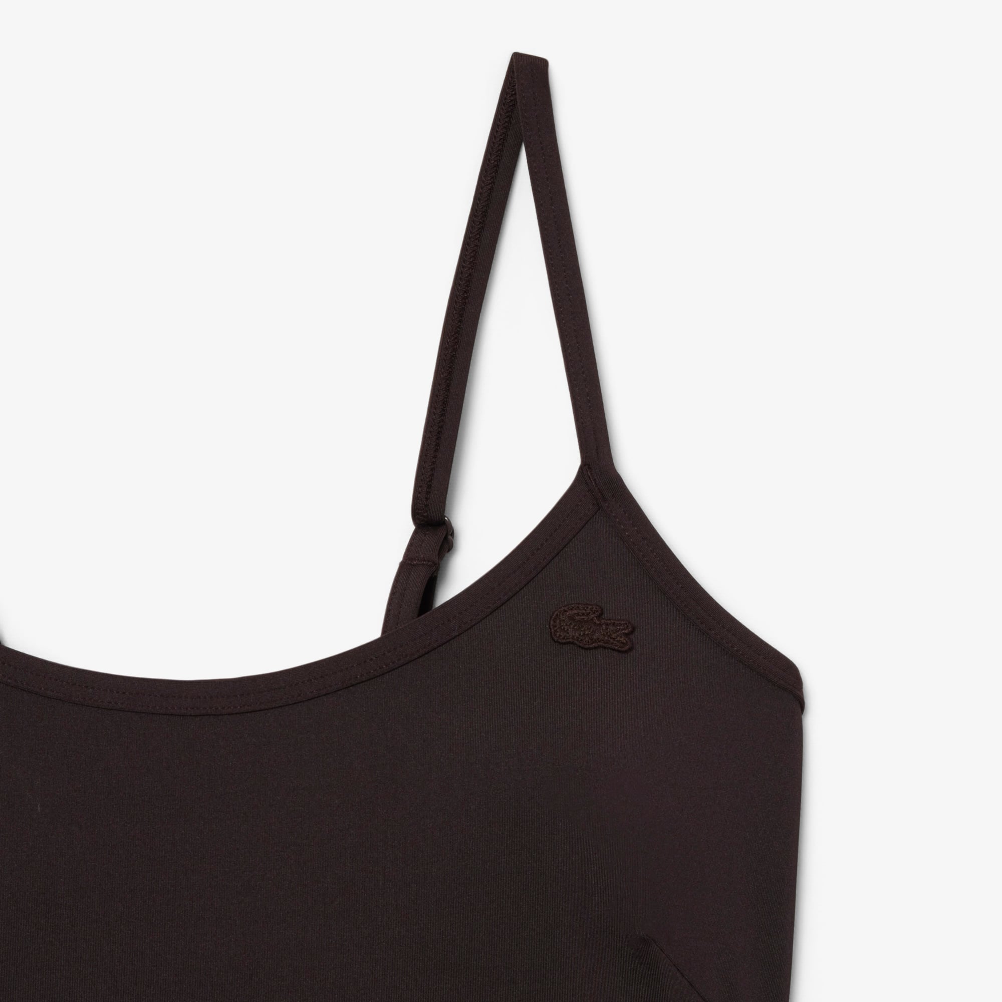 Thumbnail - Lacoste Einteiliger Badeanzug - Braun Size 32