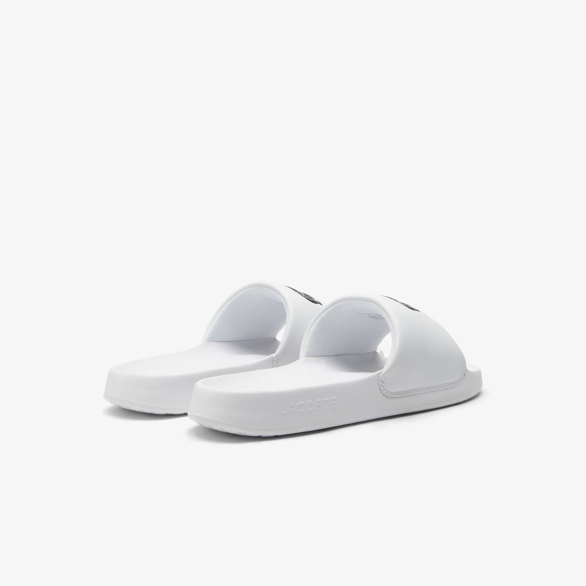 Thumbnail - Lacoste Herren-Schlappen Serve Slide 1.0 - WHITE/BLACK Size 42