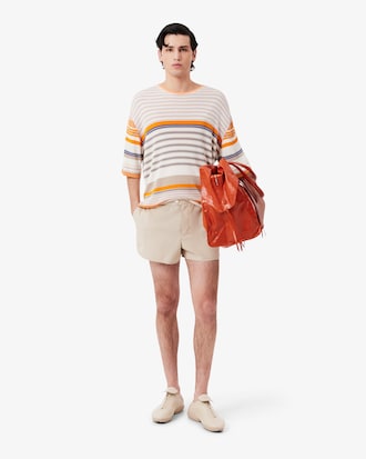 Shorts aus technischem Gewebe mit Runway-Einfassung