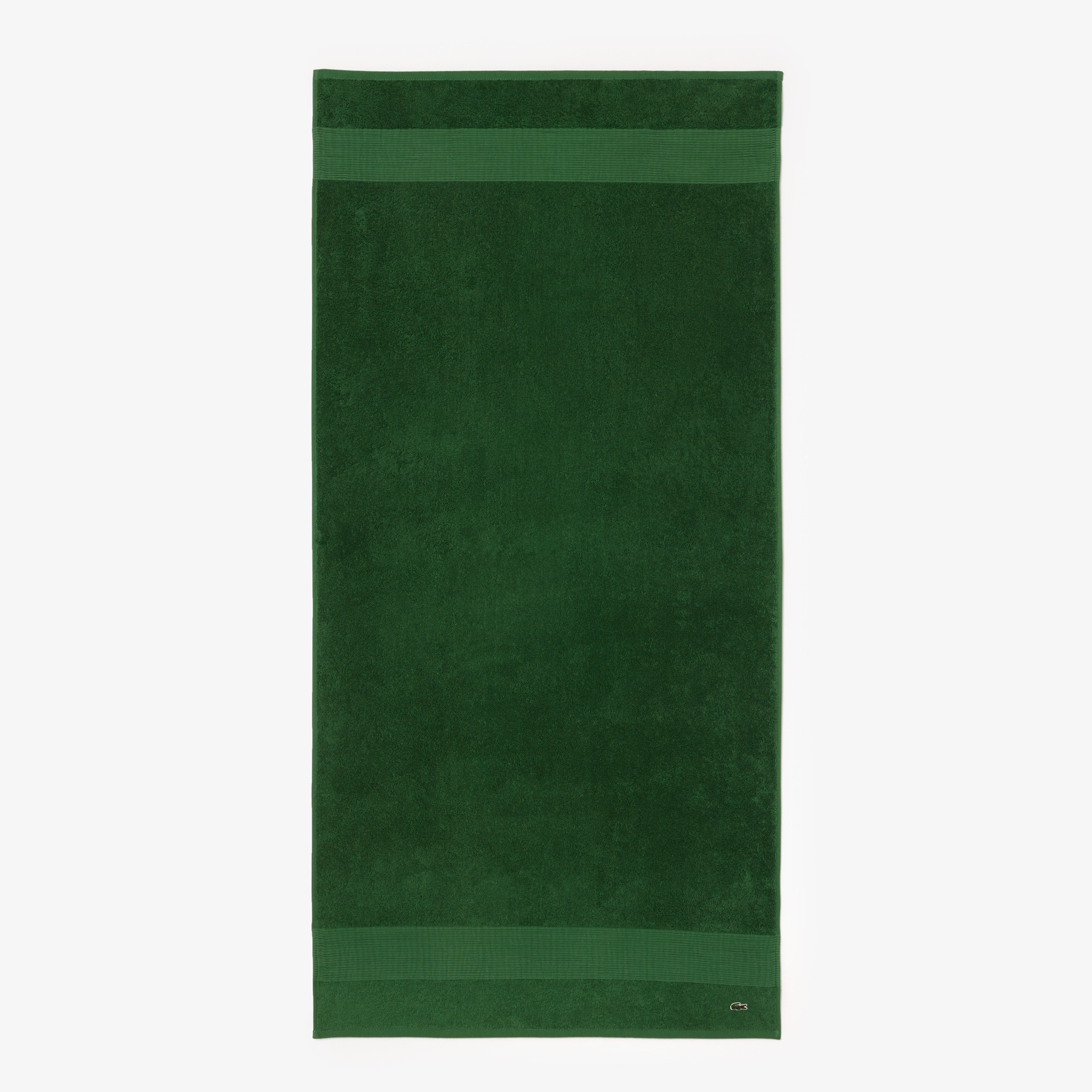 Thumbnail - Lacoste L Lecroco Badetuch - VERT Size 50 x 100 cm