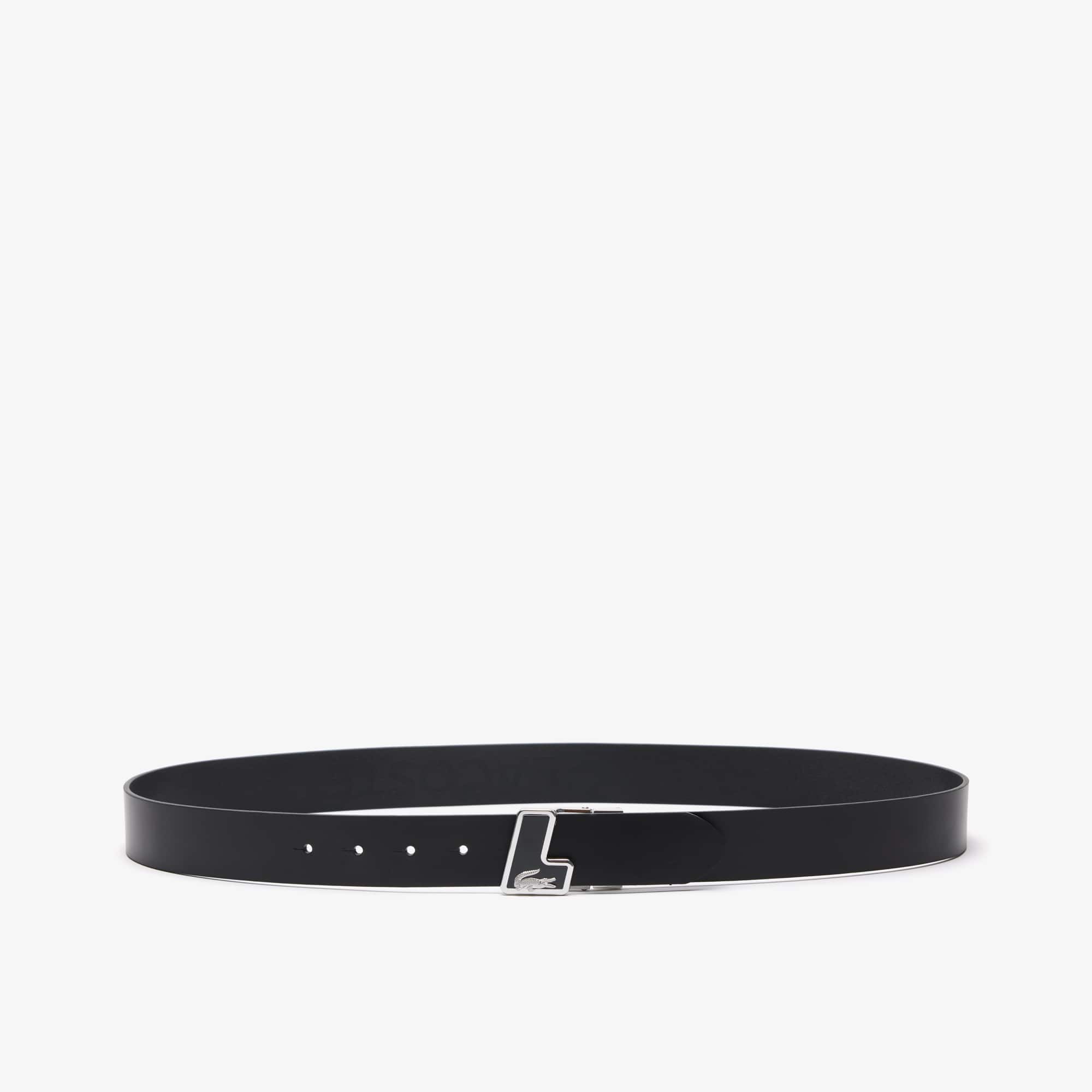 Thumbnail - Lacoste Ledergürtel - BLACK Size 105 cm