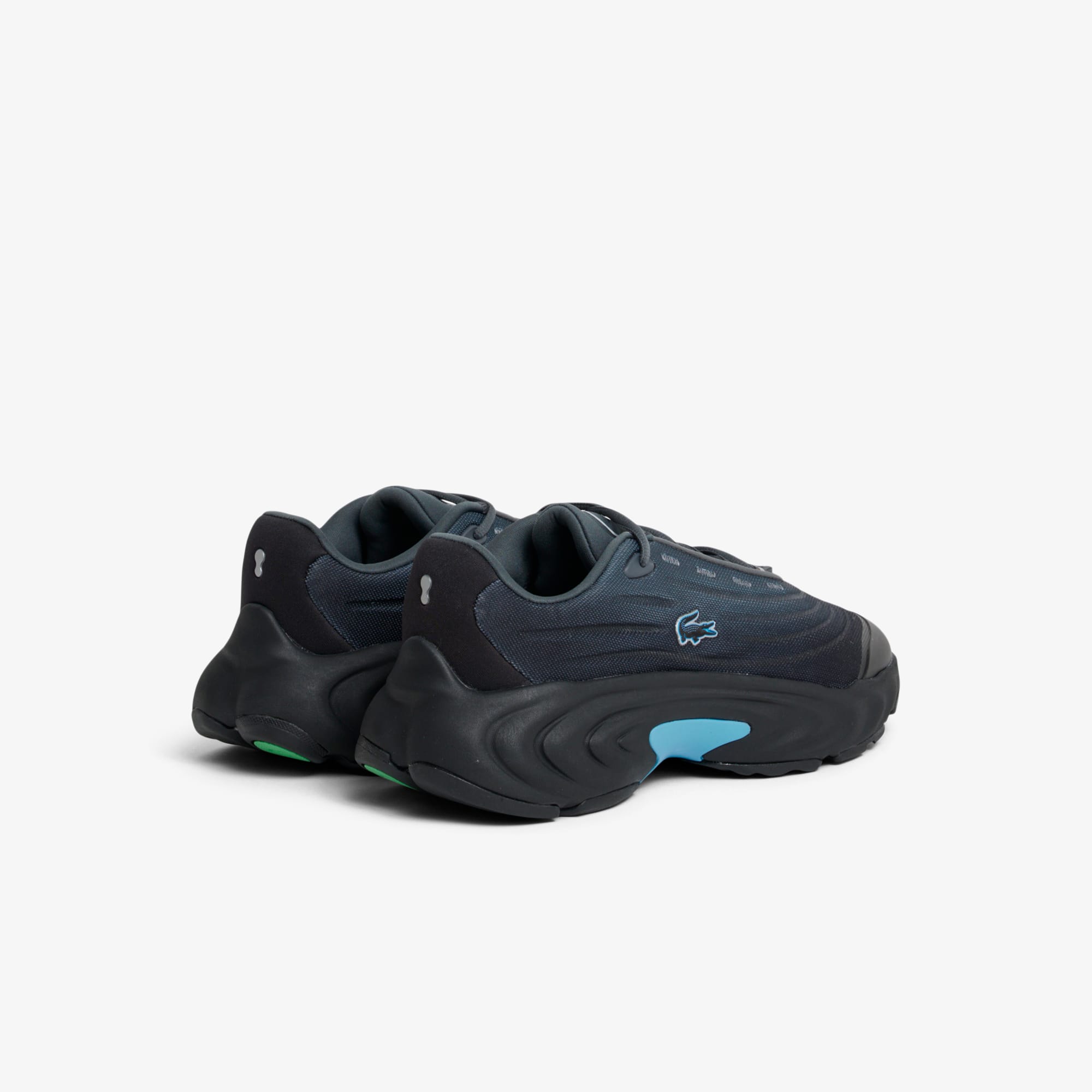 Thumbnail - Lacoste Herren-Sneakers Spinor - BLACK/BLUE Size 46.5