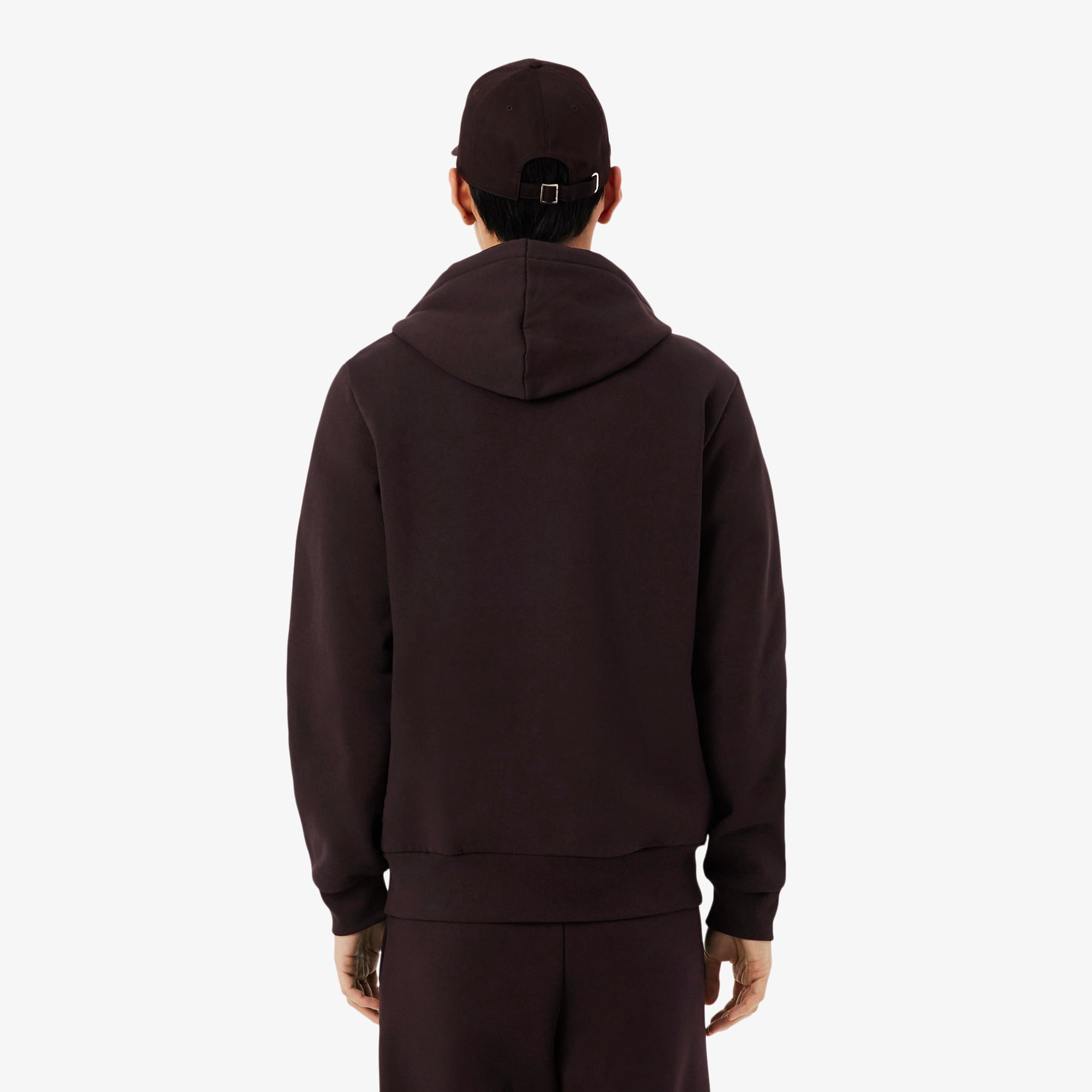 Thumbnail - Lacoste Hoodie aus Fleece mit Reißverschluss - Braun Size 3XL