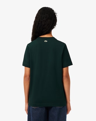 Regular Fit-T-Shirt aus Baumwolle mit Badge-Akzent