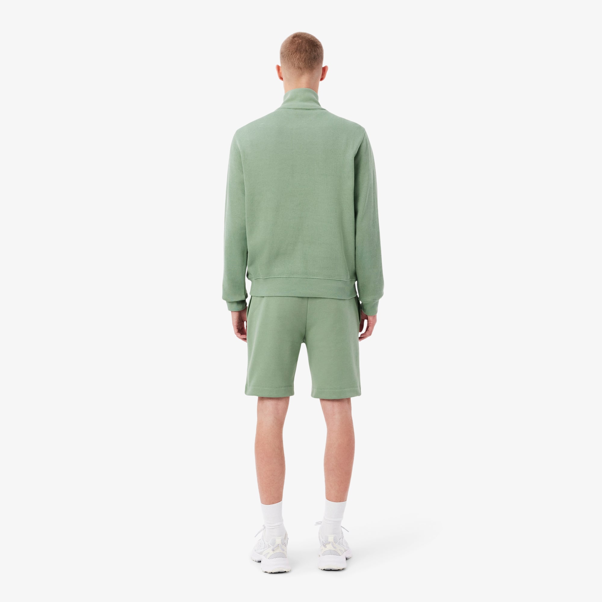 Thumbnail - Lacoste Regular Fit-Shorts aus Fleece - Grün Size XS