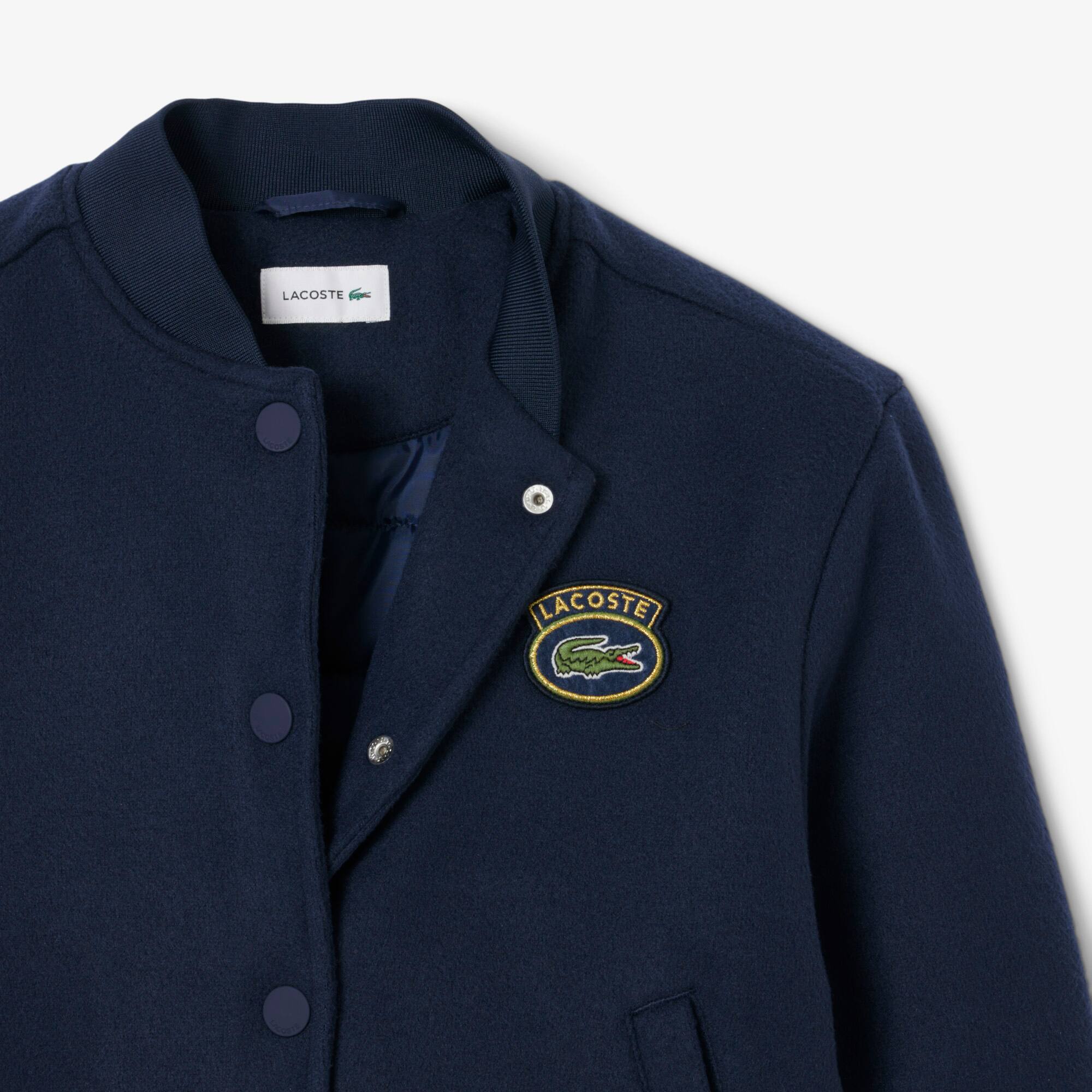 Thumbnail - Lacoste Bomberjacke mit Krokodil-Badge - Navy Blau Size 10 - 12A