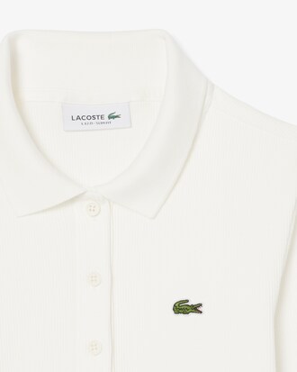 Slim Fit-Polohemd L.12.D aus gerippter Baumwolle