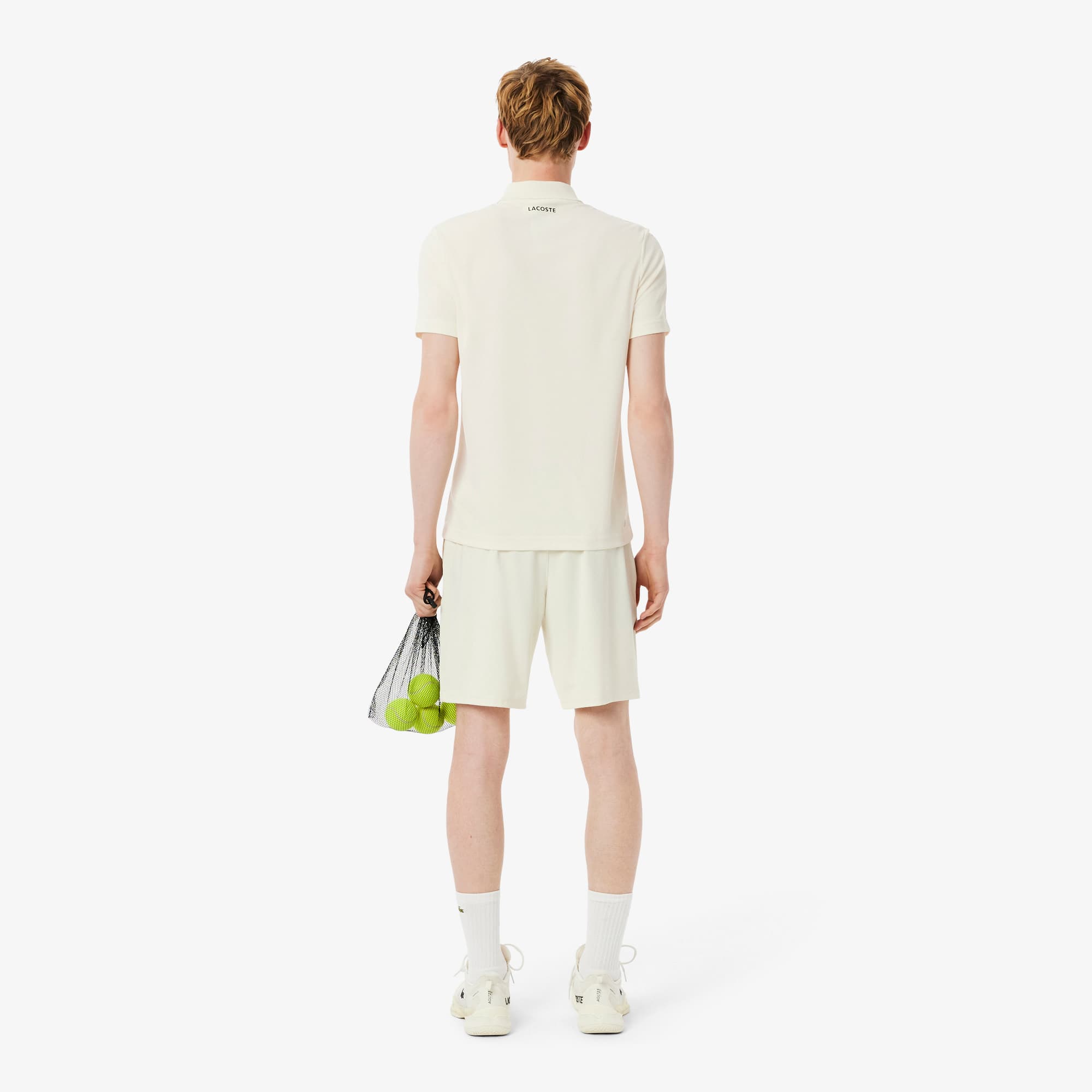 Thumbnail - Lacoste Stretch-Tennisshorts mit Ultra-Dry-Technologie - Creme Size M