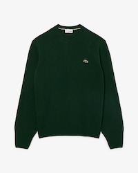 Pullover aus Tuchwolle mit Rundhalsausschnitt