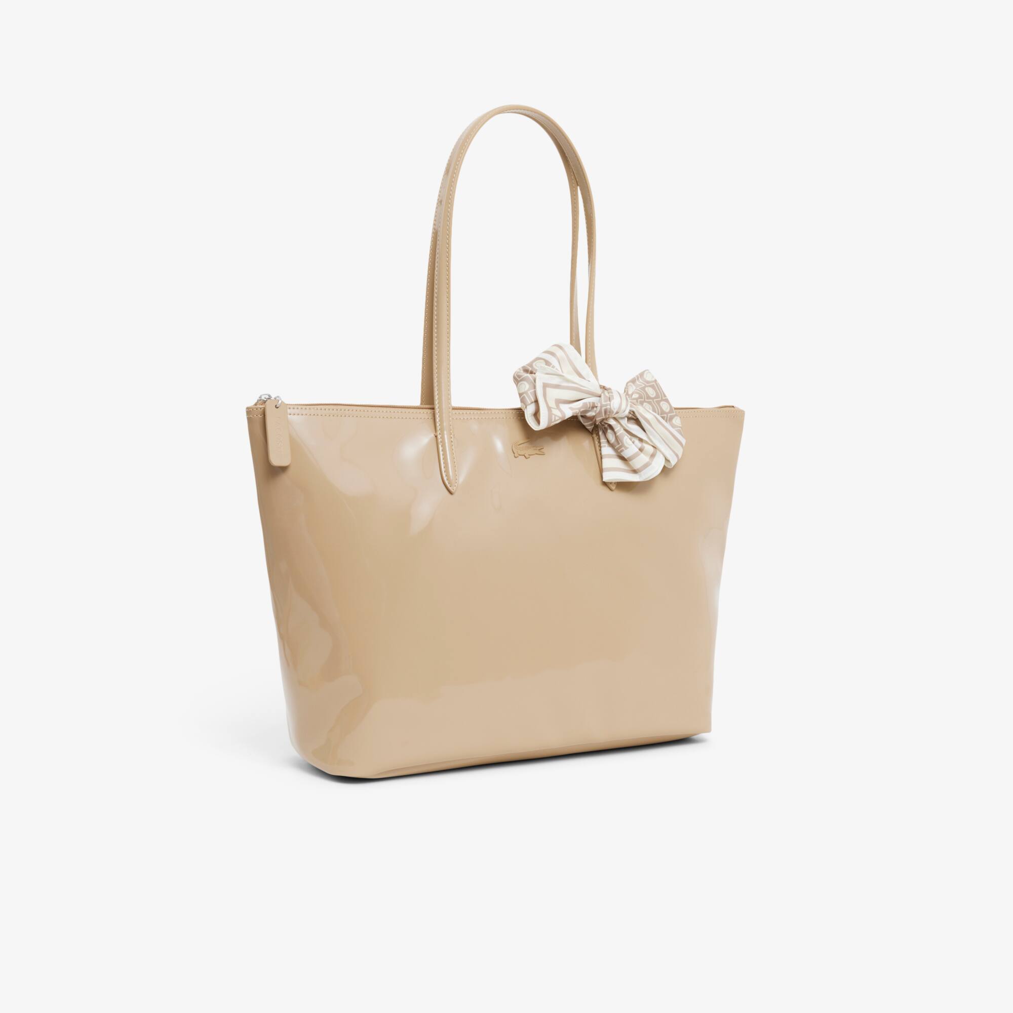 Thumbnail - Lacoste Große Tote L.12.12 Concept - PATENT VIENNOIS Size One Size