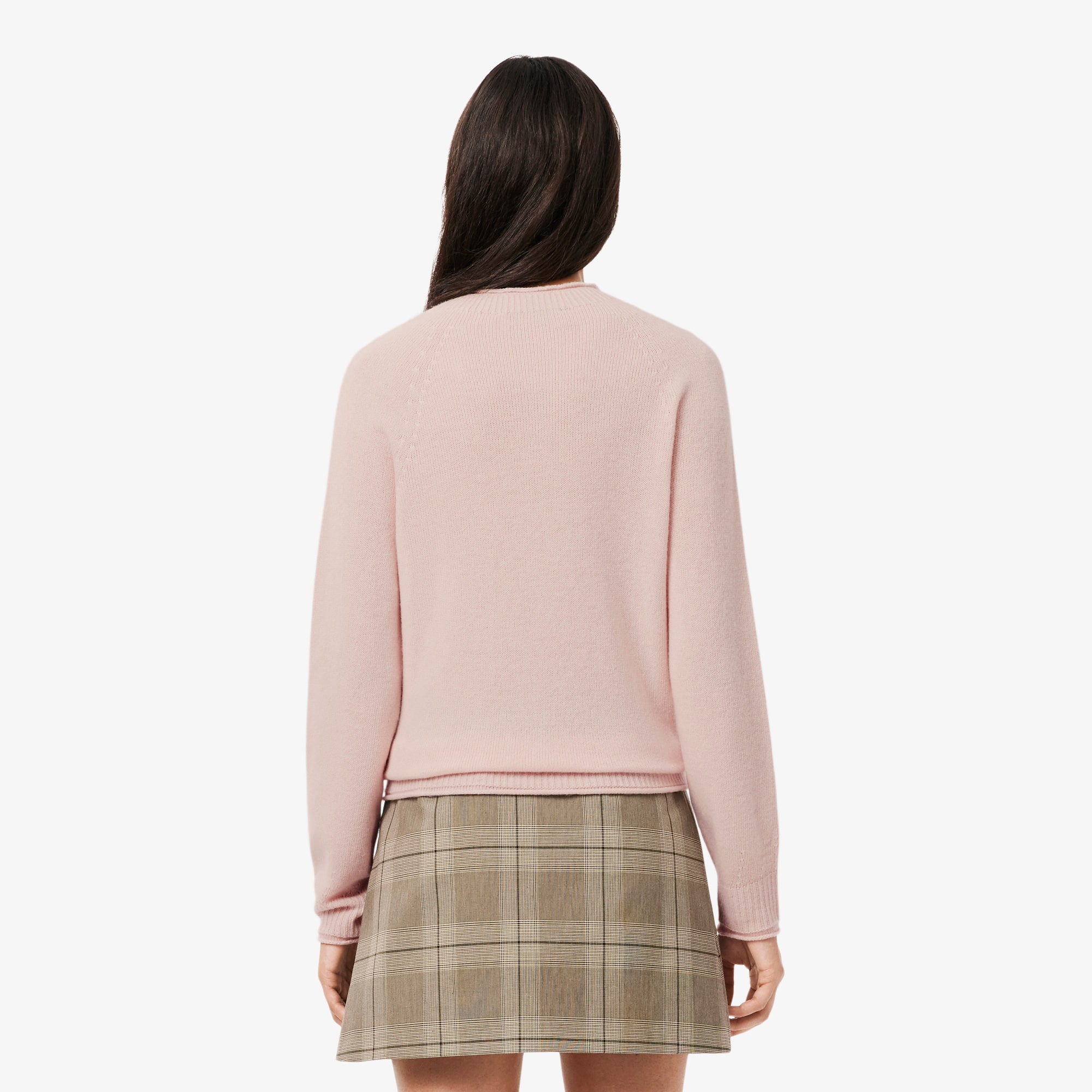 Thumbnail - Lacoste Pullover aus 3D-Strick Tuchwolle - Hellrosa Size 38