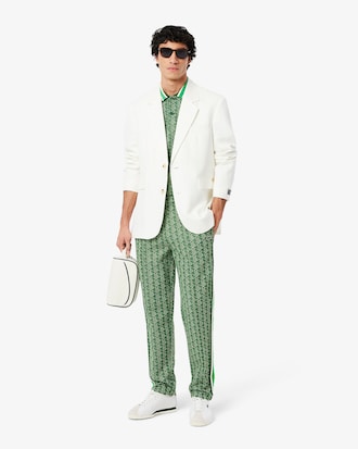 Classic Fit-Polohemd mit Monogramm aus Jacquard